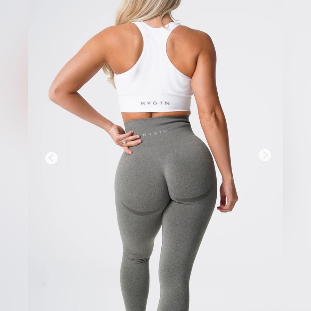 Khaki Green Contour Seamless Leggings